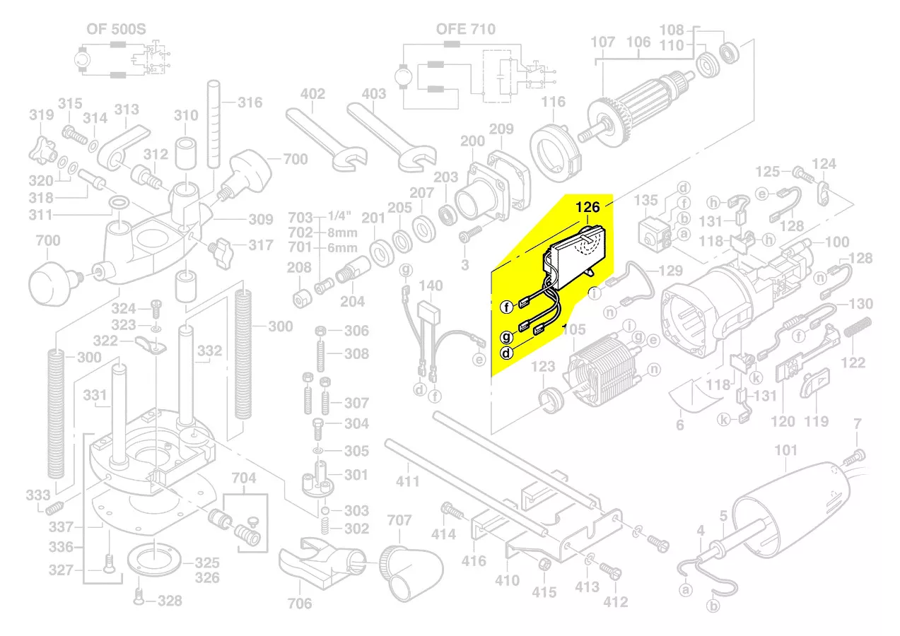 platine variateur électronique réf. 4931361568 AEG